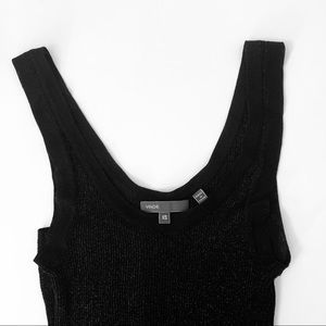 Vince Women’s Black Stretch Knit Tank Top